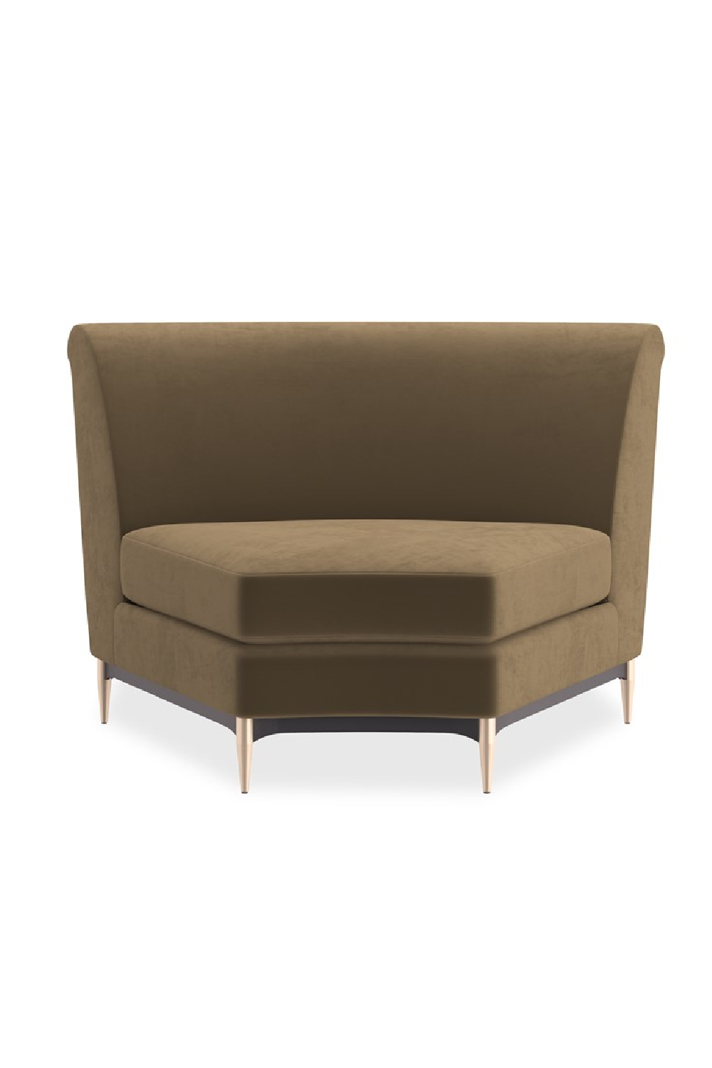 Sofa narożna Three's Company brązowa