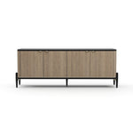 Kredens Madera | szklany blat