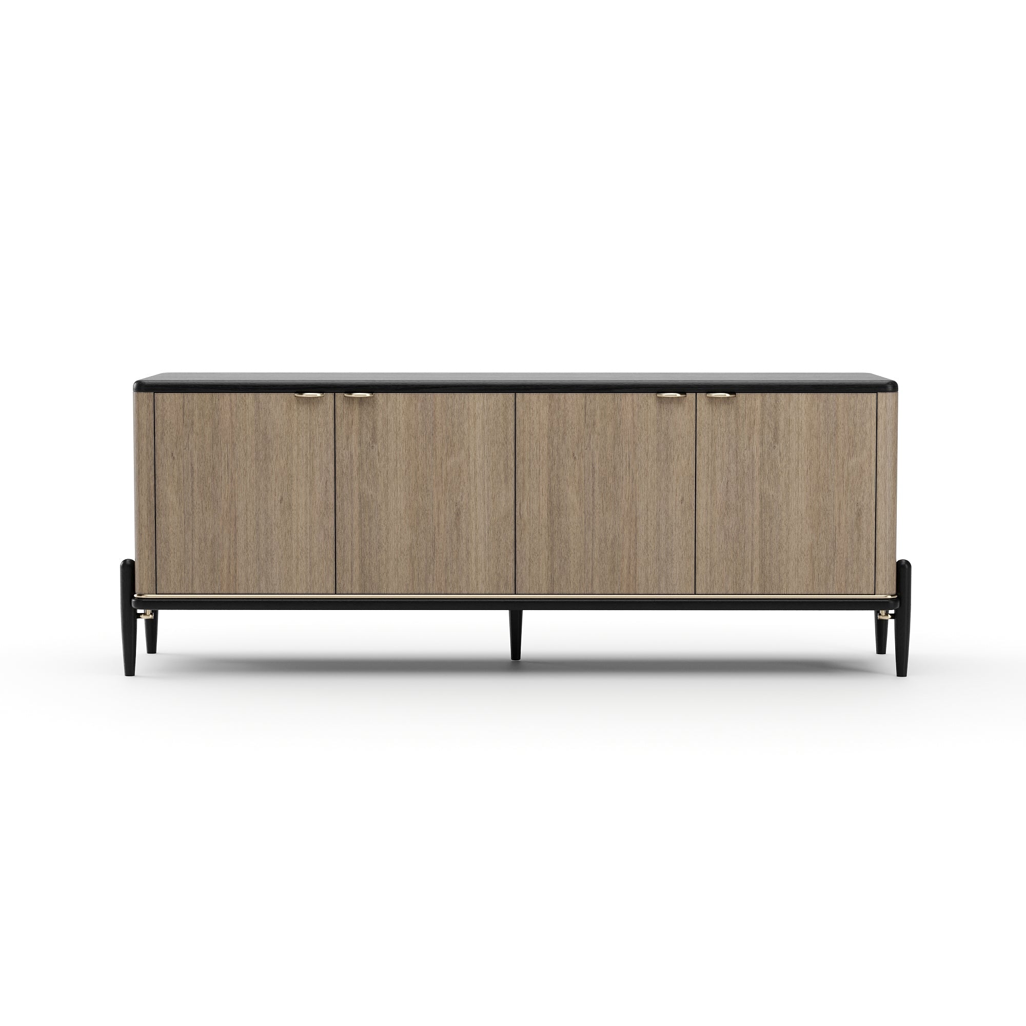 Kredens Madera | szklany blat