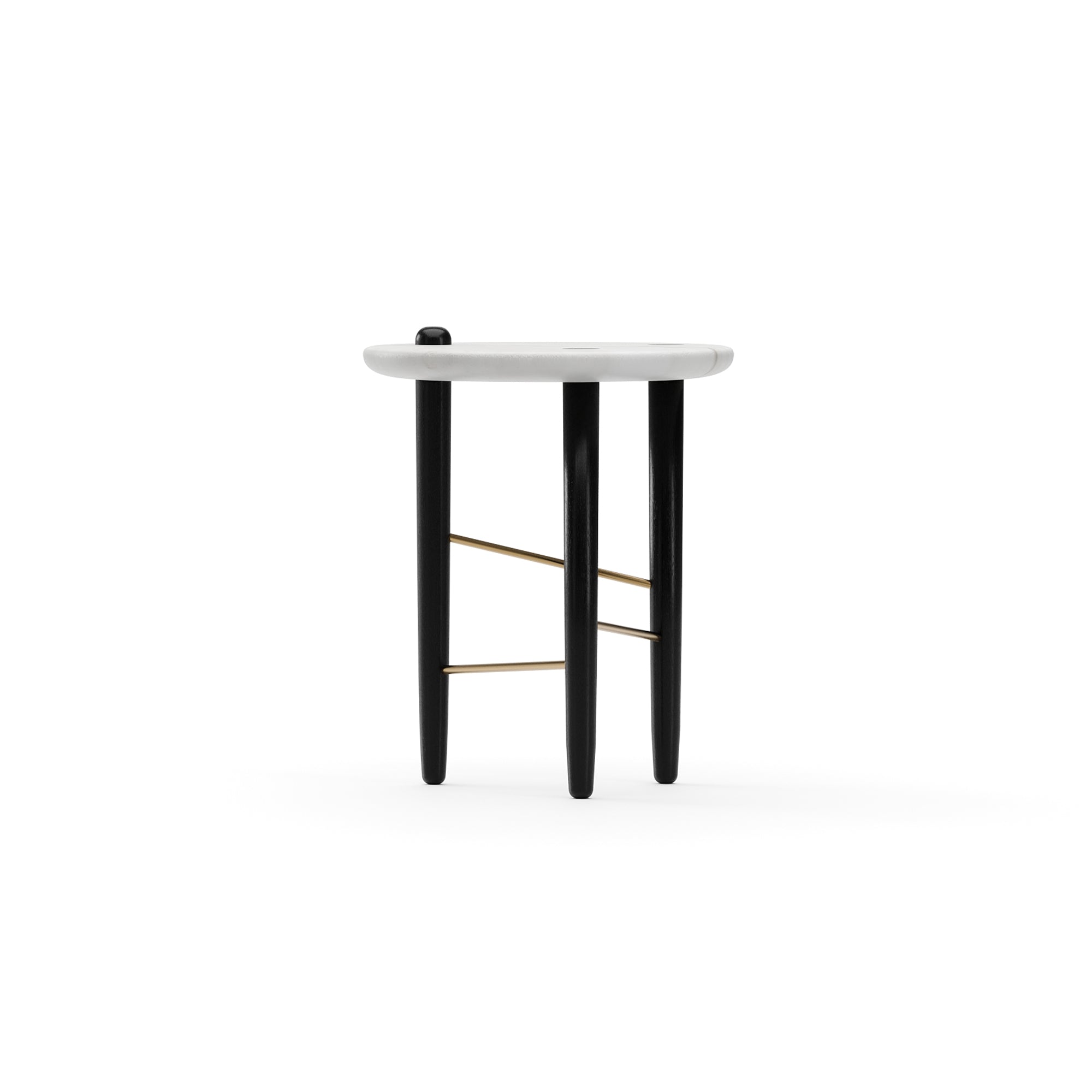 Stolik boczny Madera | kamienny blat, mały