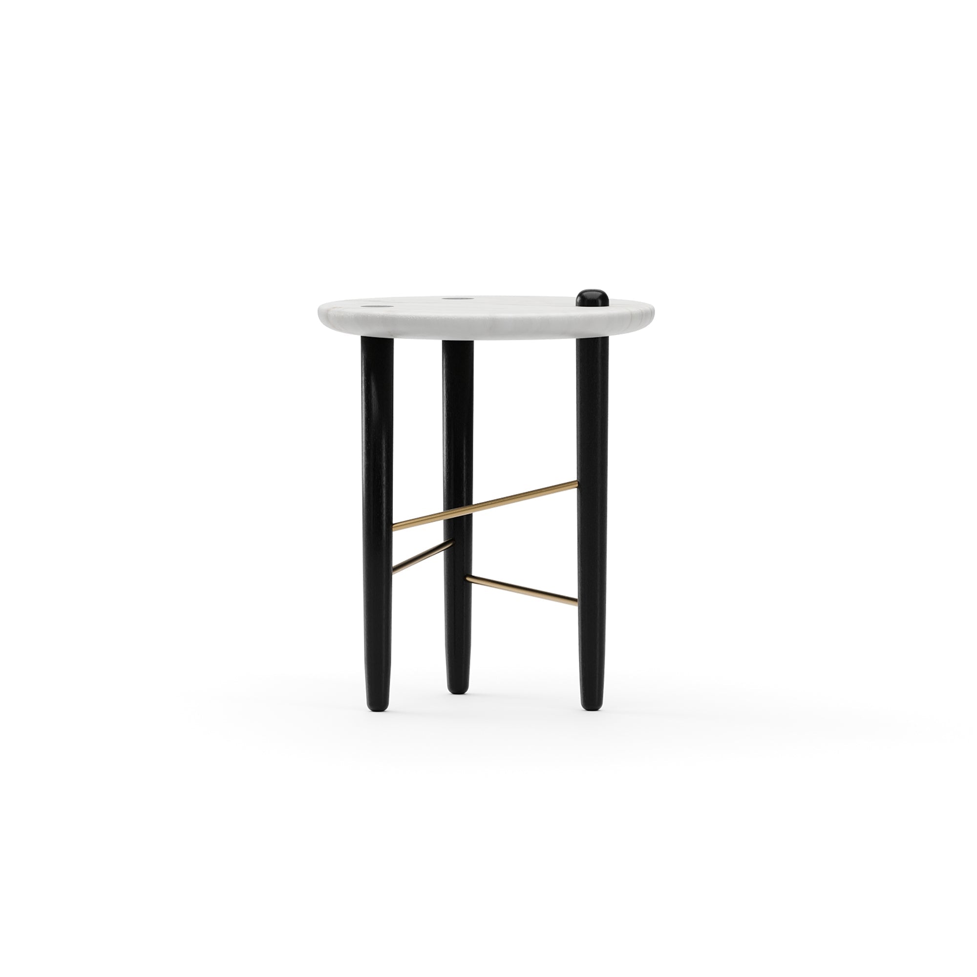 Stolik boczny Madera | kamienny blat, mały