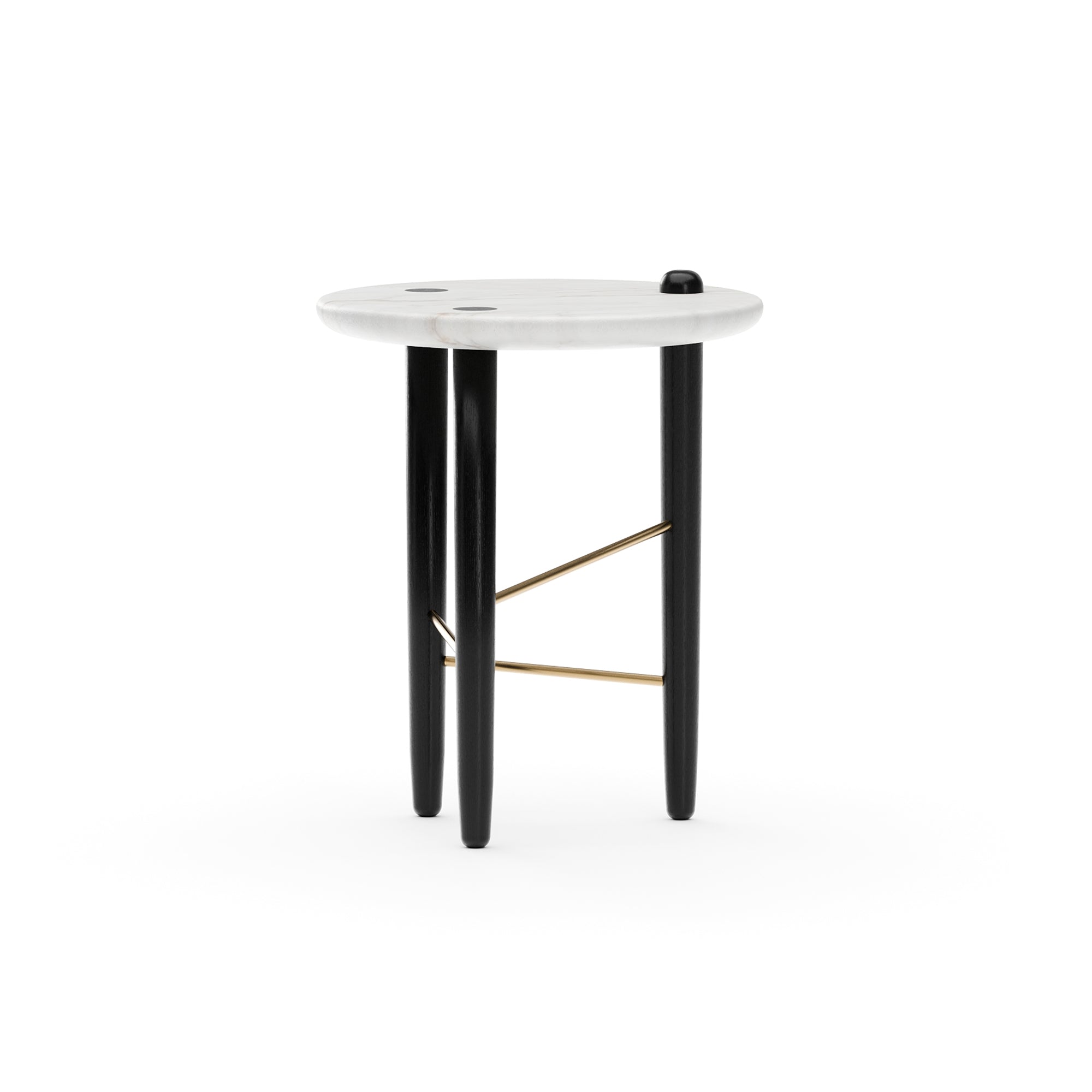 Stolik boczny Madera | kamienny blat, mały
