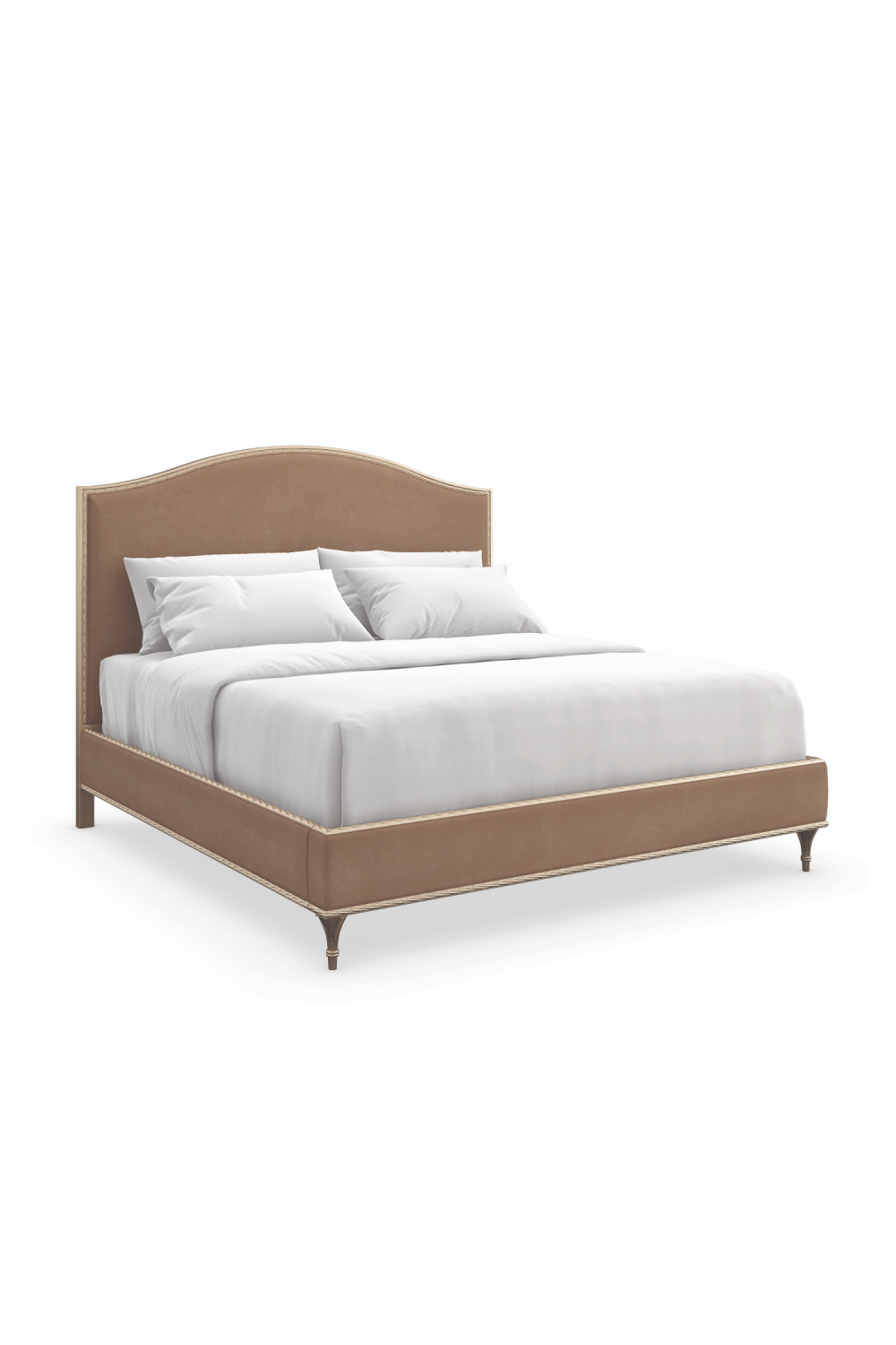 Łóżko typu king-size z platformą Camelback | Caracole Fontainebleau | Caracole.eu.com