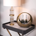 Antique brass finish | clear glass