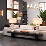 Antique brass finish | alabaster