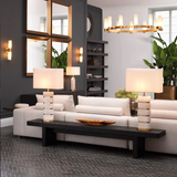 Antique brass finish | alabaster