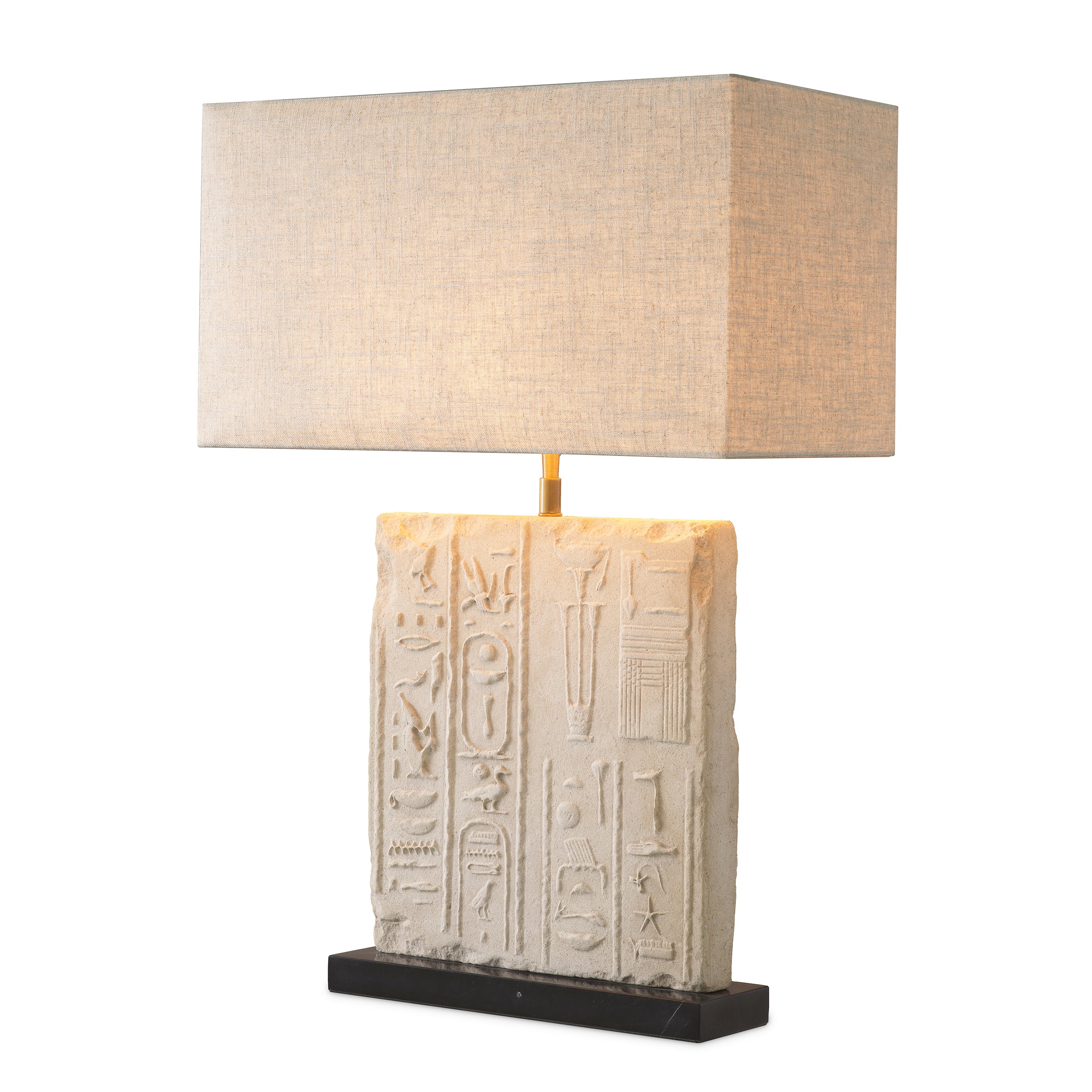 Sandstone | brushed brass finish