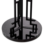 Matte black finish | black marble base
