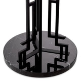 Matte black finish | black marble base