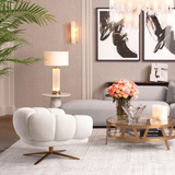 Antique brass finish | frosted glass