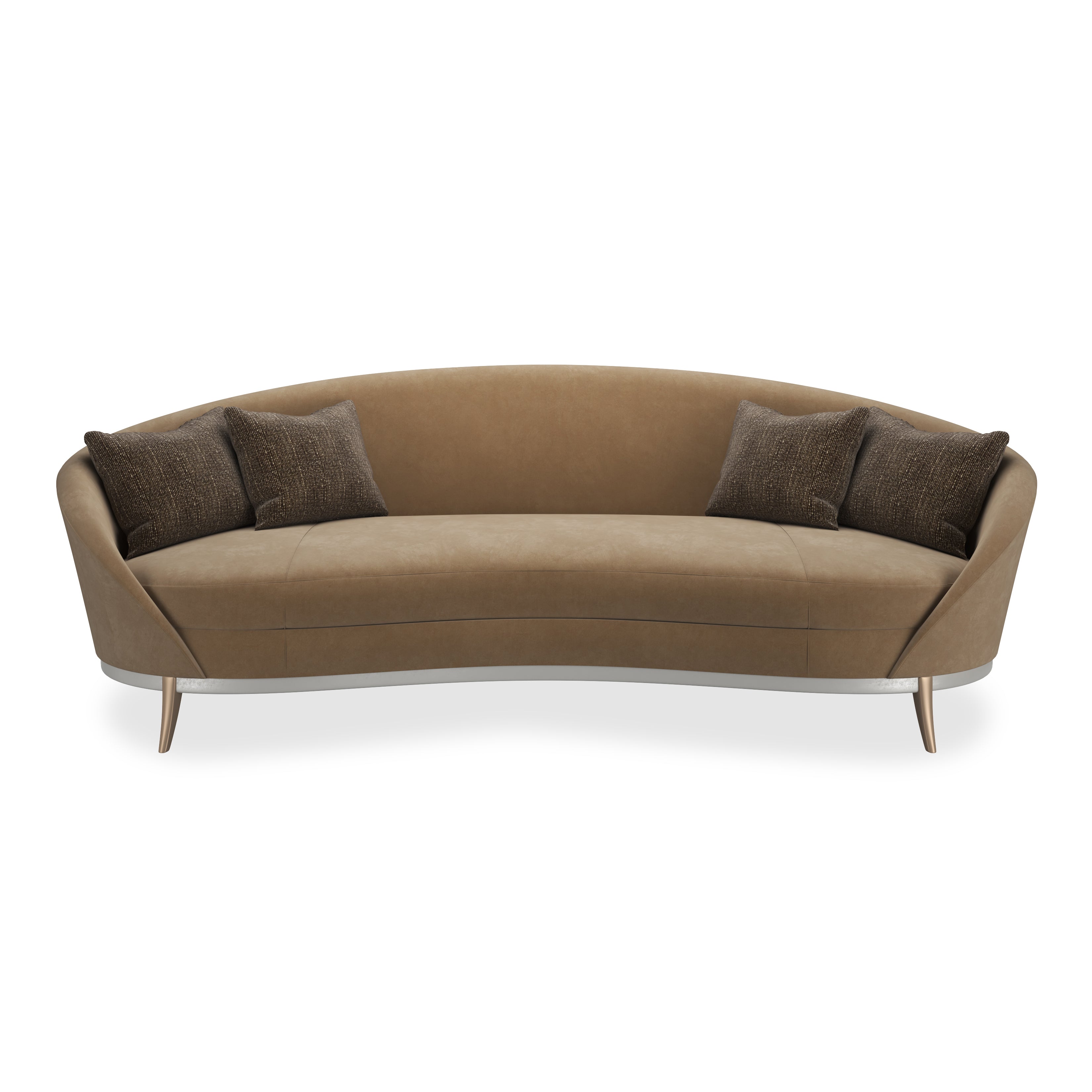Sofa welurowa nerkowa | kolekcja do uzupełnienia
