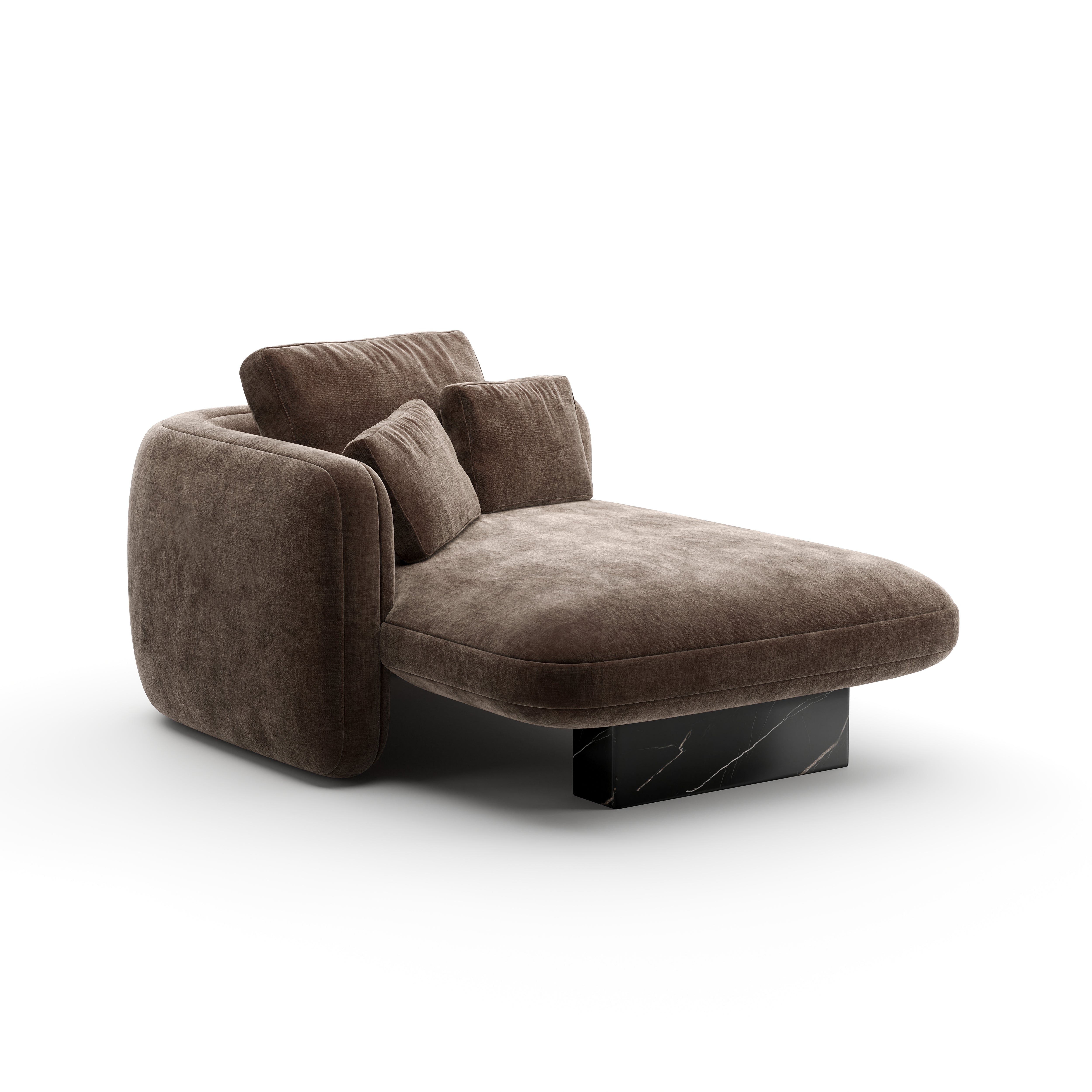 Szezlong Overlap Taupe Lewy