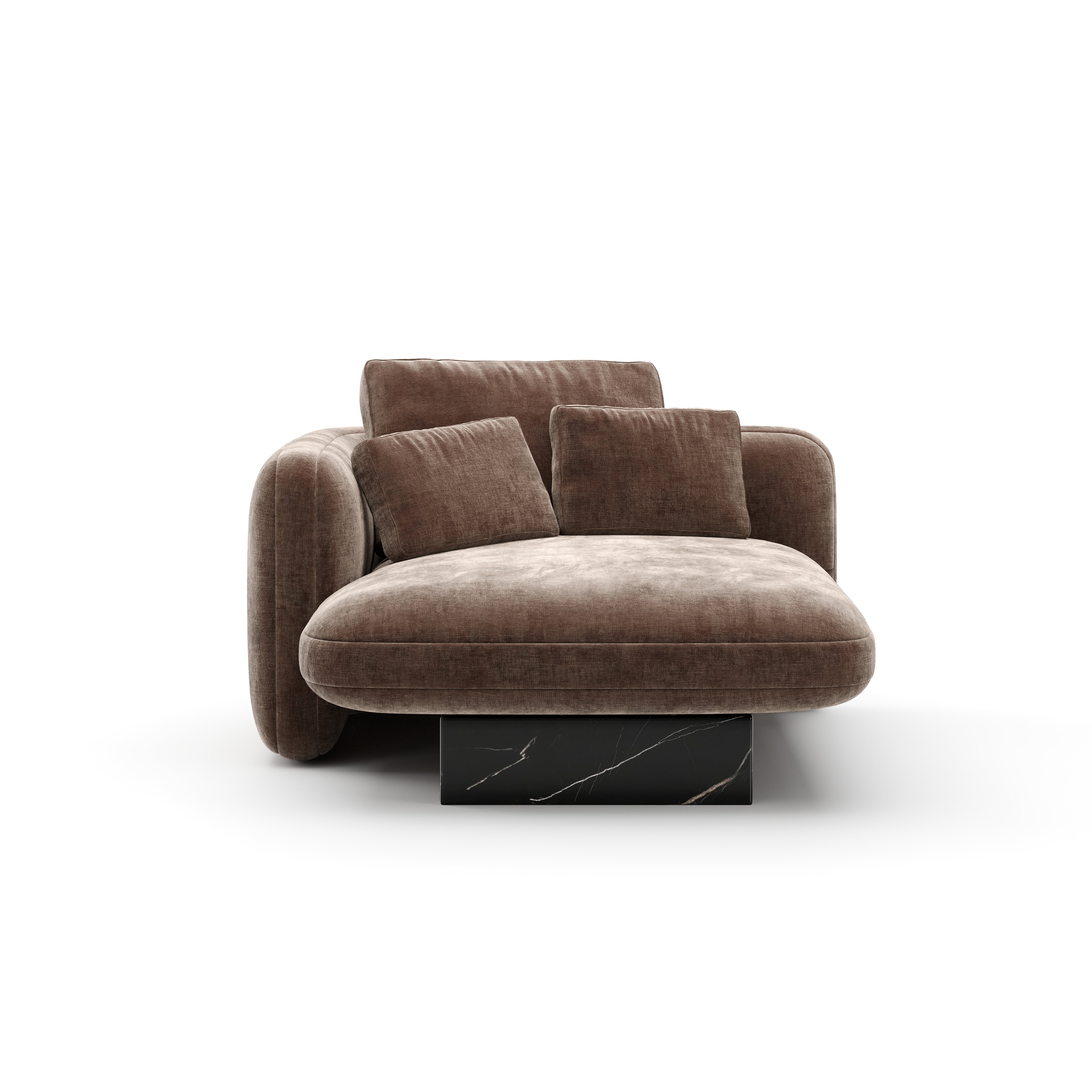 Szezlong Overlap Taupe Lewy