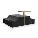 Stolik kawowy Overlap Wedge Dark Prostokątny