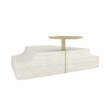 Stolik kawowy Overlap Wedge Light