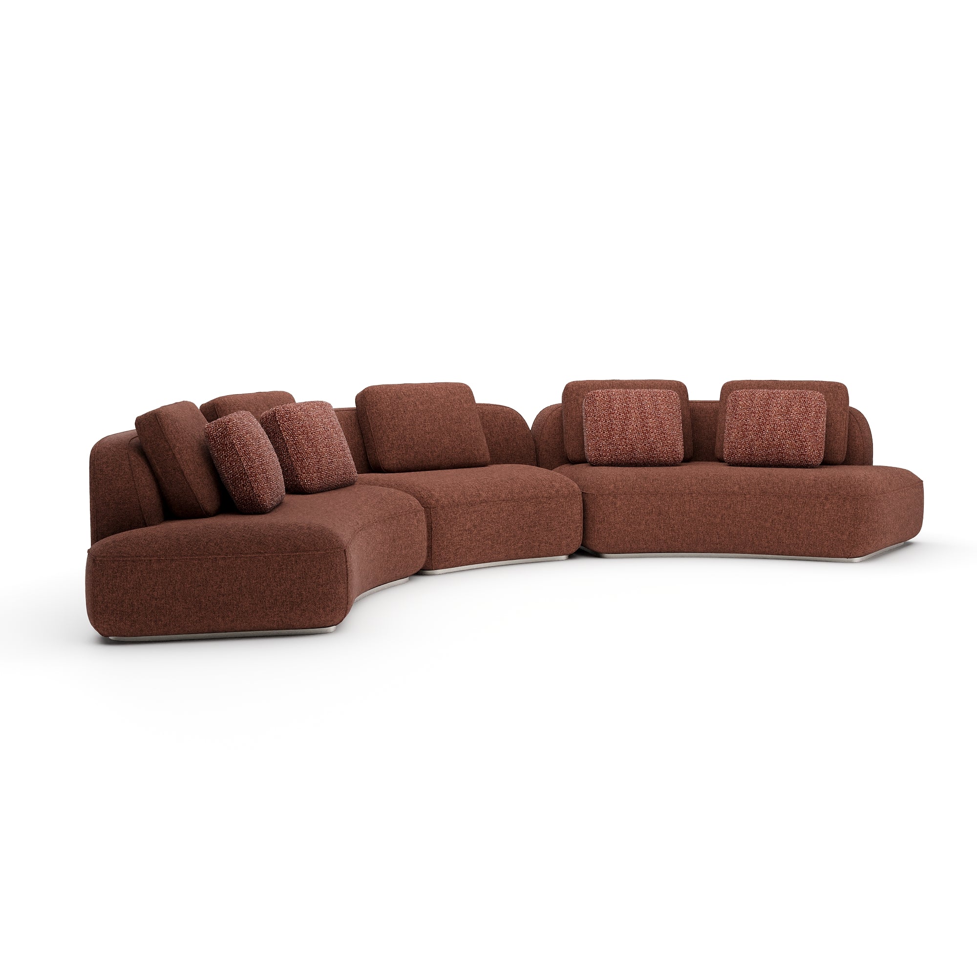 Narożnik Sasso – trzyczęściowa zakrzywiona sofa | Saffron, UPH-426-SEC2-A