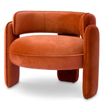 Savona orange velvet