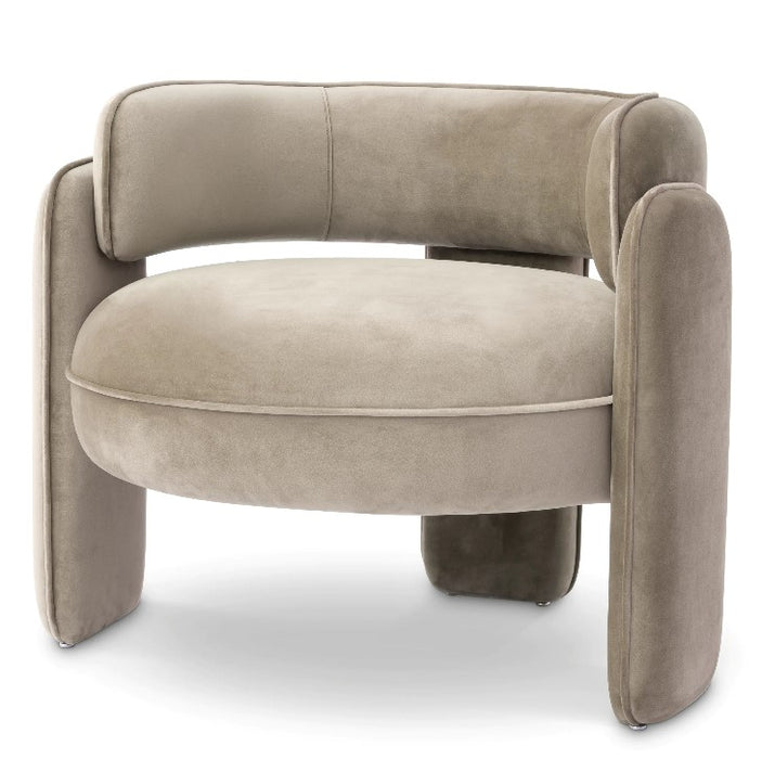 Savona greige velvet