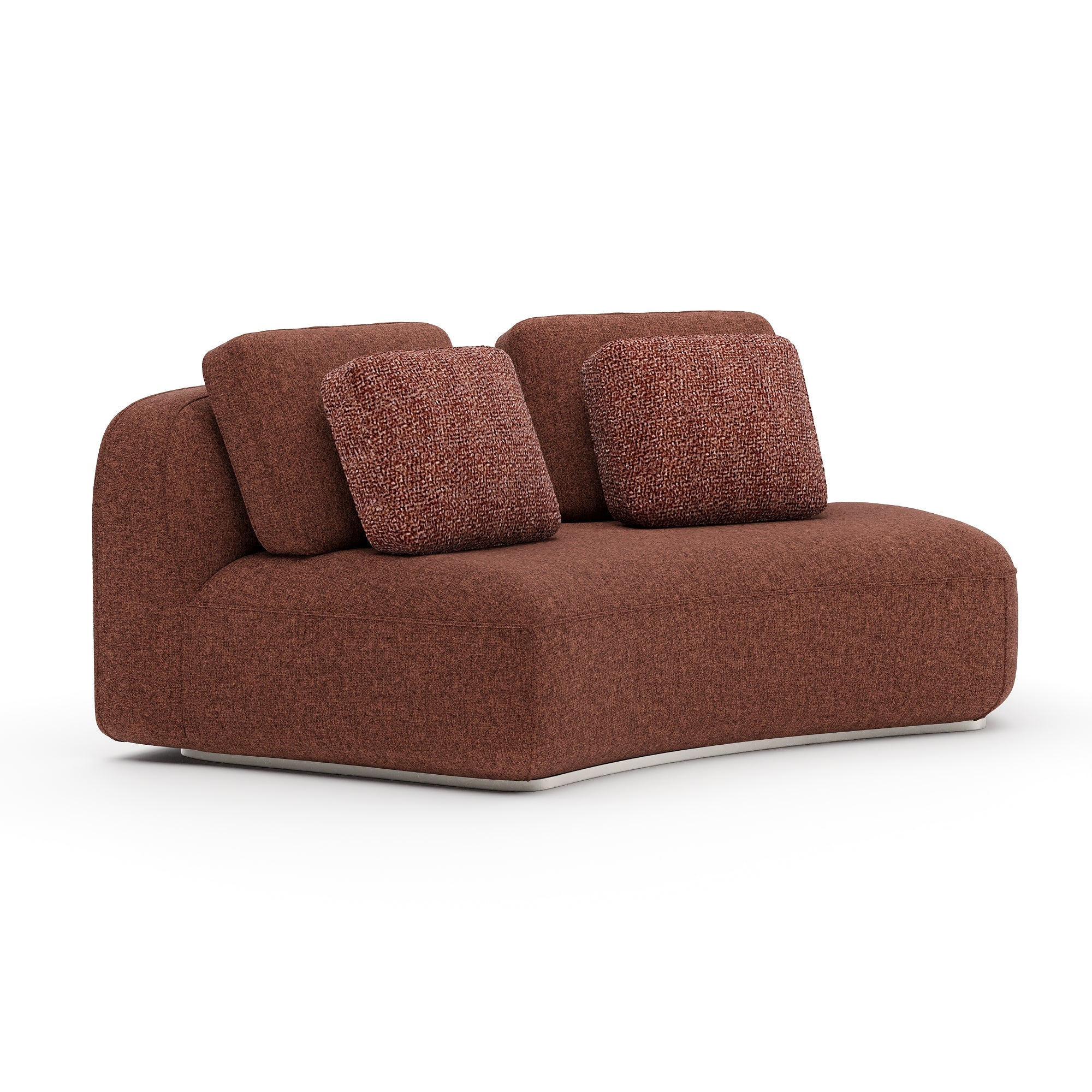 Sofa Sasso – zakrzywiony element bez podłokietników RAF | Saffron, prawy, UPH-426-RL3-A