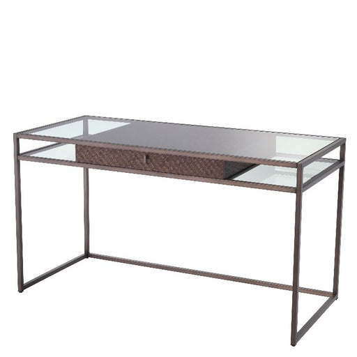 Pleciony dębowy fornir | Wykończenie w brązie