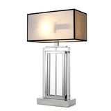 Lampa stołowa Eichholtz Arlington Crystal, zawiera klosz