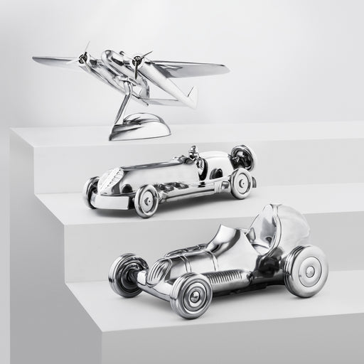 Ozdoba biurowa Ethan, polerowane aluminium