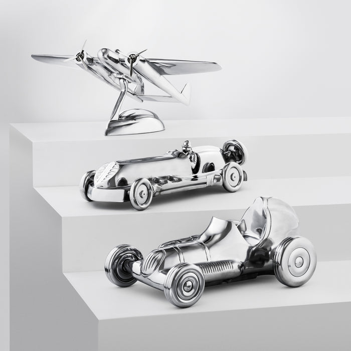 Ozdoba biurowa Ethan, polerowane aluminium