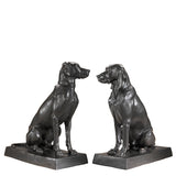 Figurka Dogs Pointer & Hound, postarzane wykończenie w brązie, zestaw 2 szt.