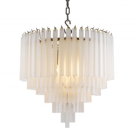 Eichholtz Nova chandelier, matte glass