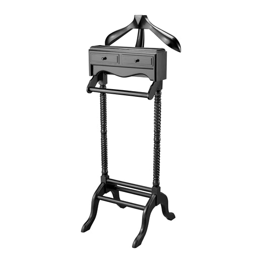 Wieszak stojący Eichholtz Jaquet, drewno mahoniowe, czarne wykończenie