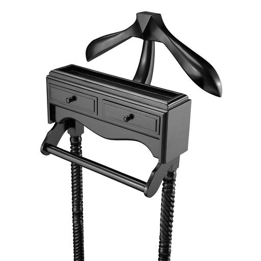 Wieszak stojący Eichholtz Jaquet, drewno mahoniowe, czarne wykończenie