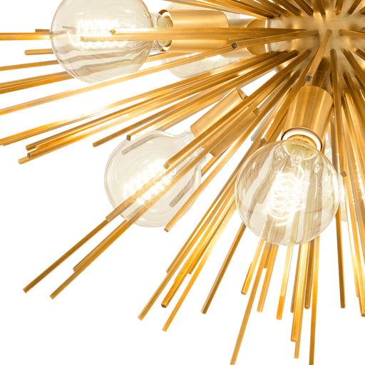 Lámpara de araña Eichholtz Boivin, acabado latón mate