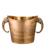 Cooler do wina Eichholtz Maharaja, mosiężne wykończenie vintage