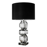 Lampa stołowa Eichholtz Mornington, dymiony kryształ, zawiera klosz