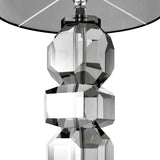 Lampa stołowa Eichholtz Mornington, dymiony kryształ, zawiera klosz