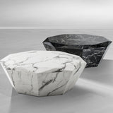 Stolik kawowy Eichholtz Diamond, czarny sztuczny marmur