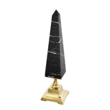 Layford Obelisk, L, acabado dorado, mármol negro