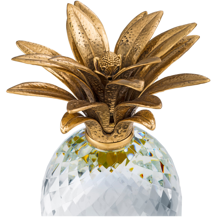 Pineapple figurine, crystal glass