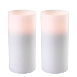 Artificial candle, deep, ø 10 x H. 21 cm, set of 2