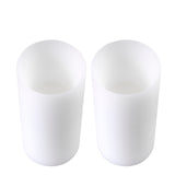 Artificial candle, deep, ø 10 x H. 21 cm, set of 2