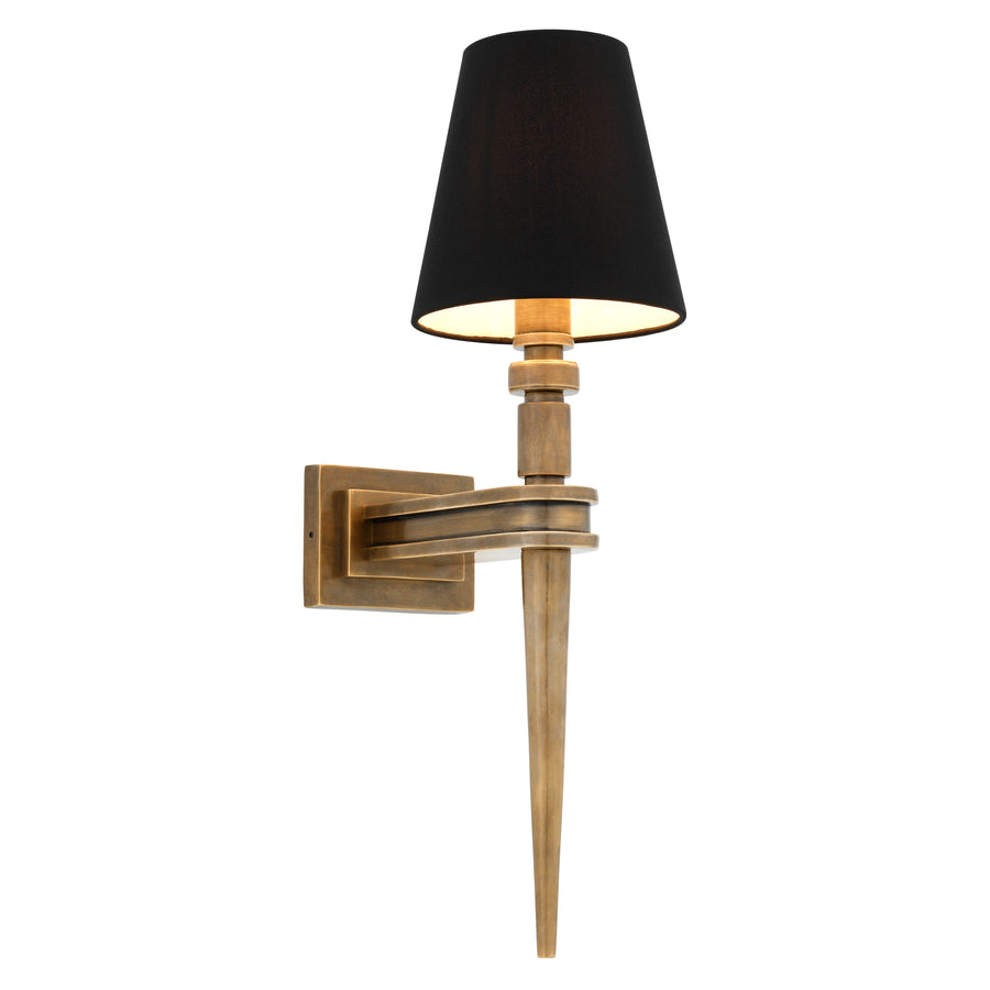 Eichholtz Waterloo wall lamp, single, with lampshade
