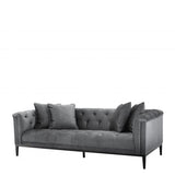 Sofa Eichholtz Cesare, granitowo szara