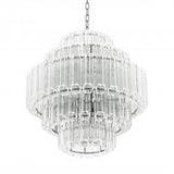 Lámpara de araña Eichholtz Vittoria, S, acabado níquel