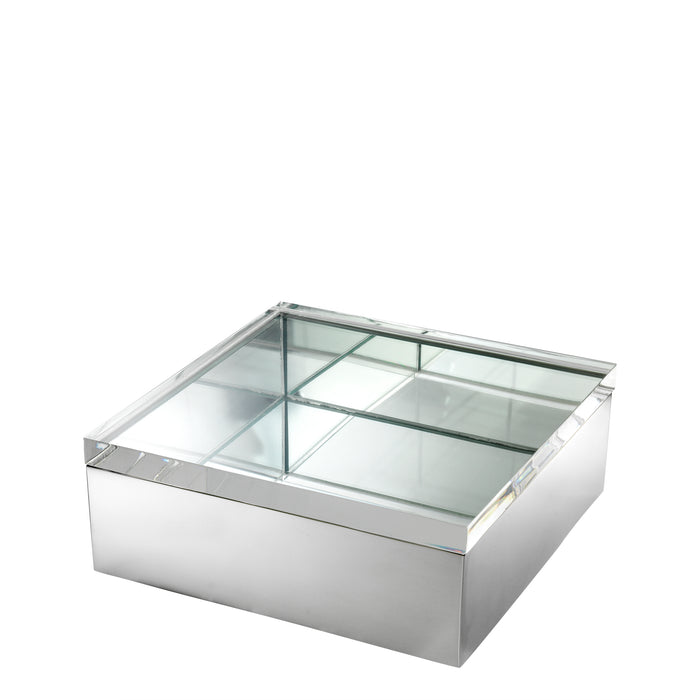 Szkatuła Eichholtz Brook, niklowane wykończenie