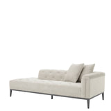 Sofa Eichholtz Cesare, prawa, krzemowo szara