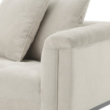 Sofa Eichholtz Cesare, prawa, krzemowo szara