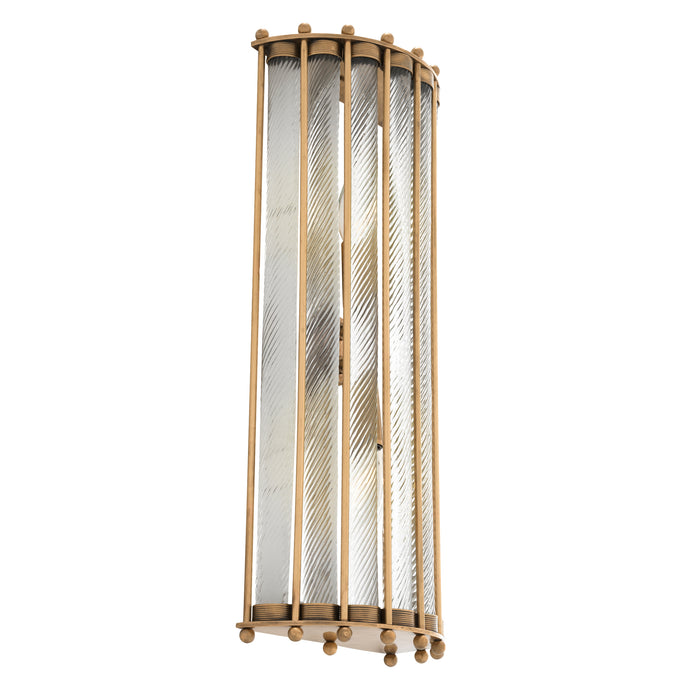 Kinkiet Eichholtz Tiziano, postarzane mosiężne wykończenie