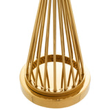 Lampa stołowa Eichholtz Holmes, złote wykończenie, zawiera klosz