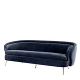 Sofa Eichholtz Orion tkanina Savona midnight blue velvet