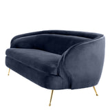 Sofa Eichholtz Orion tkanina Savona midnight blue velvet